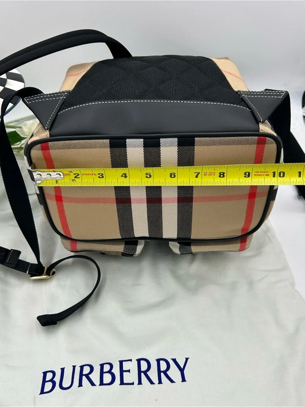 Burberry backpack signature